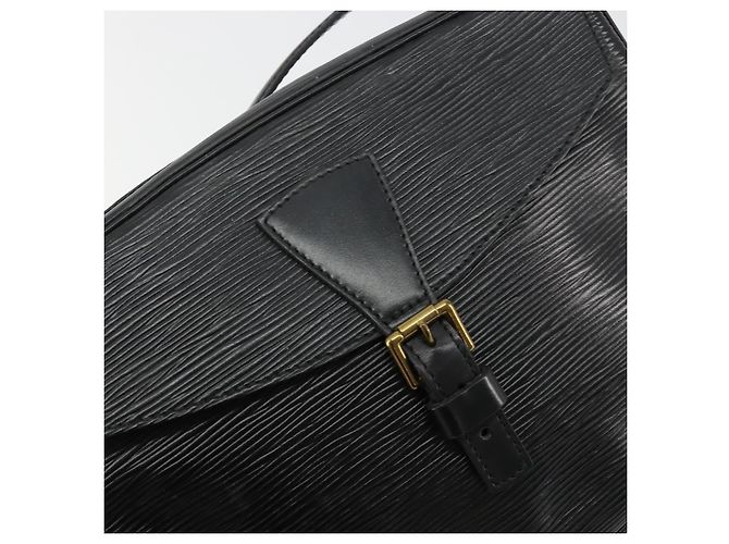 LOUIS VUITTON Epi Jeune Fille MM Shoulder Bag Black M52152 LV Auth 181750 - view 19