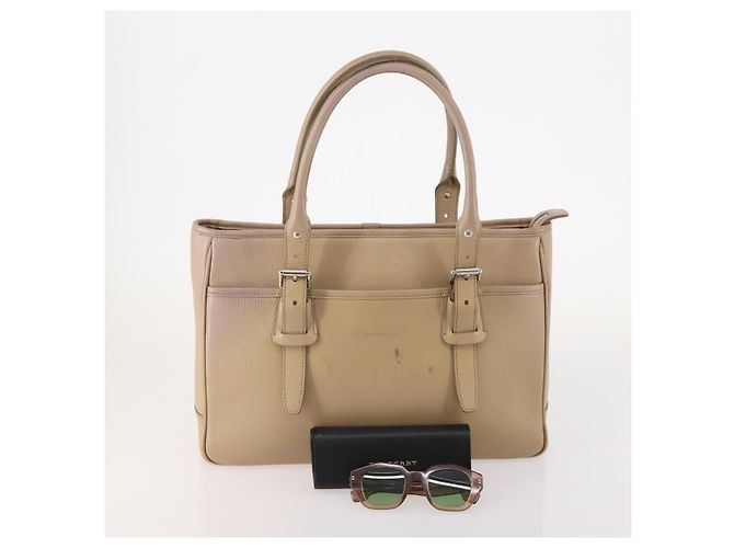 Borsa a tracolla BURBERRY Pelle plastica 2 Set Beige Marrone Auth BA13064 - vista 15