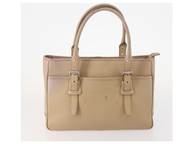 Borsa a tracolla BURBERRY Pelle plastica 2 Set Beige Marrone Auth BA13064 - vista 2