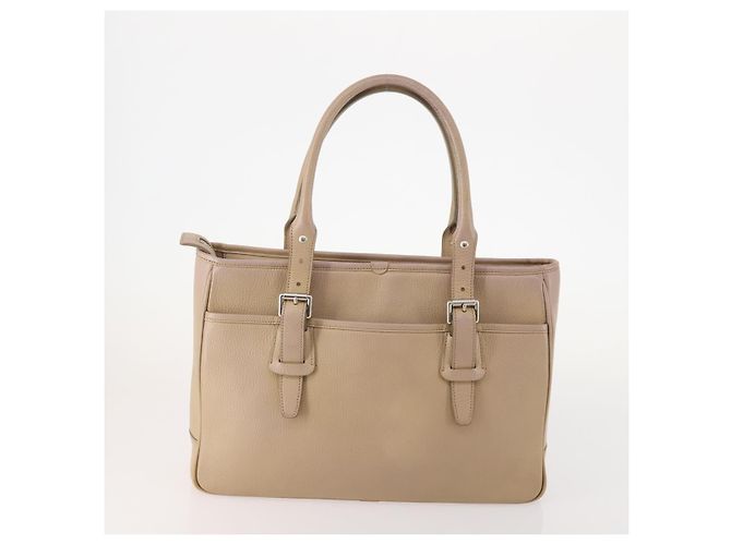 Borsa a tracolla BURBERRY Pelle plastica 2 Set Beige Marrone Auth BA13064 - vista 3