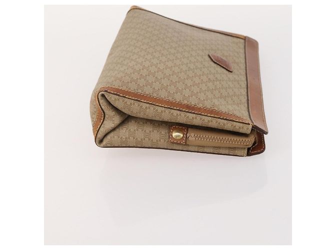 Céline CELINE Bolsa de lona Macadam C Macadam em PVC e couro Marrom Autêntica 174584 Preto Bege - vista 11