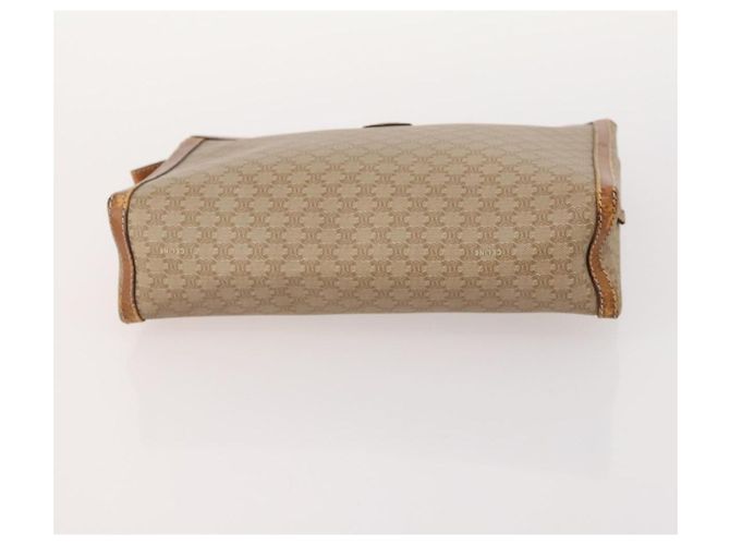 Céline CELINE Bolsa de lona Macadam C Macadam em PVC e couro Marrom Autêntica 174584 Preto Bege - vista 13