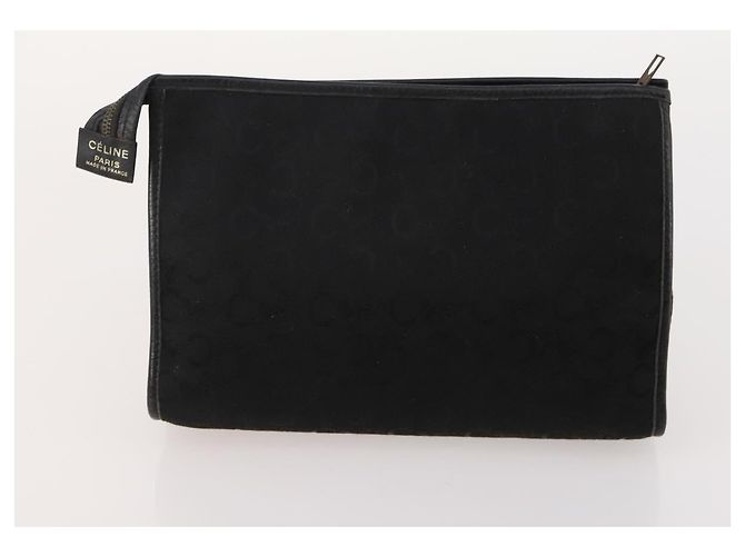 Céline CELINE Bolsa de lona Macadam C Macadam em PVC e couro Marrom Autêntica 174584 Preto Bege - vista 16