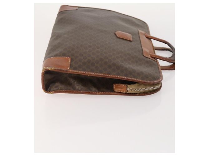 Céline CELINE Bolsa de lona Macadam C Macadam em PVC e couro Marrom Autêntica 174584 Preto Bege - vista 4
