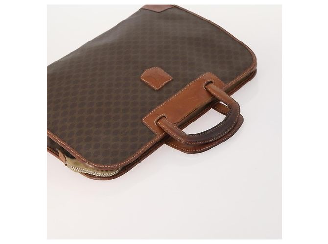 Céline CELINE Bolsa de lona Macadam C Macadam em PVC e couro Marrom Autêntica 174584 Preto Bege - vista 5