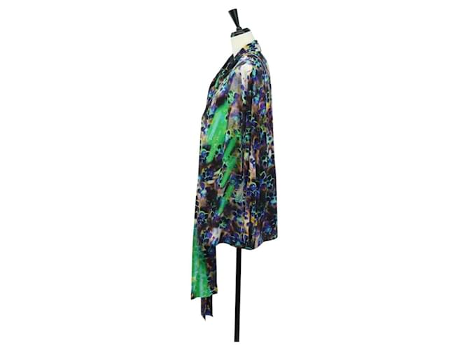 Camicetta PRADA in seta verde Auth 182061M - vista 3