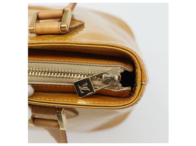 LOUIS VUITTON Borsa a mano Monogram Vernis Houston Beige M91004 LV Auth 171247 - vista 10