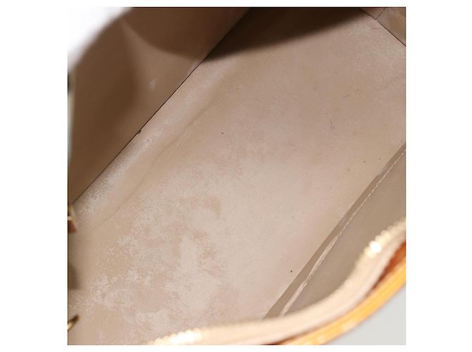 LOUIS VUITTON Borsa a mano Monogram Vernis Houston Beige M91004 LV Auth 171247 - vista 11