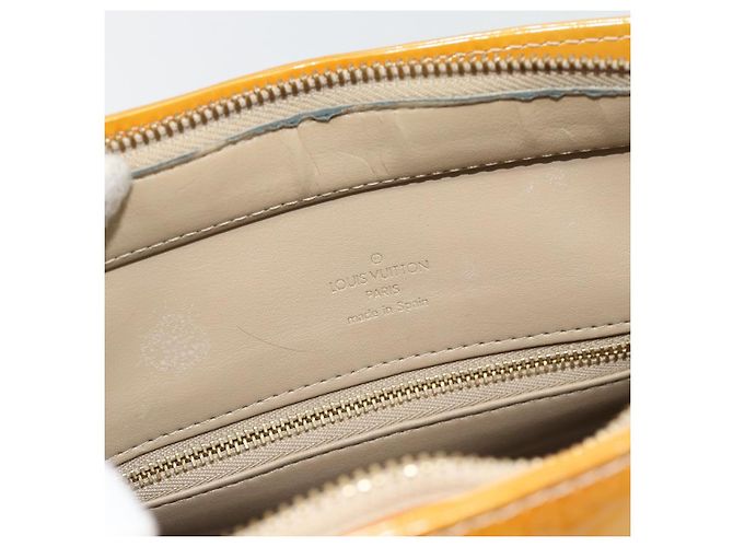 LOUIS VUITTON Borsa a mano Monogram Vernis Houston Beige M91004 LV Auth 171247 - vista 17
