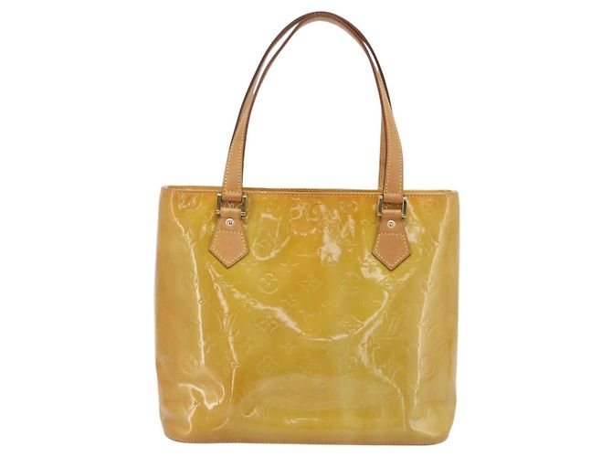 LOUIS VUITTON Borsa a mano Monogram Vernis Houston Beige M91004 LV Auth 171247 - vista 2