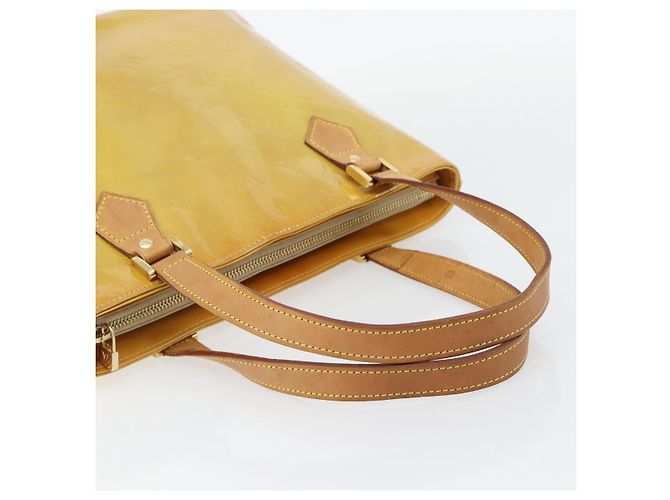 LOUIS VUITTON Borsa a mano Monogram Vernis Houston Beige M91004 LV Auth 171247 - vista 7