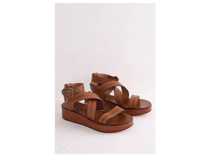 Isabel Marant Sandali color cammello - vista 3