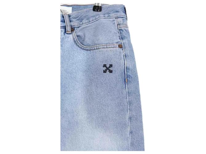 Off White Jeans dritti blu - vista 3