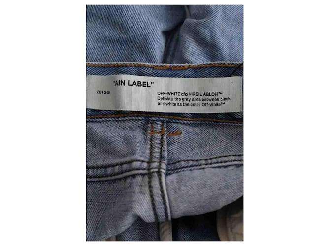 Off White Jeans dritti blu - vista 7