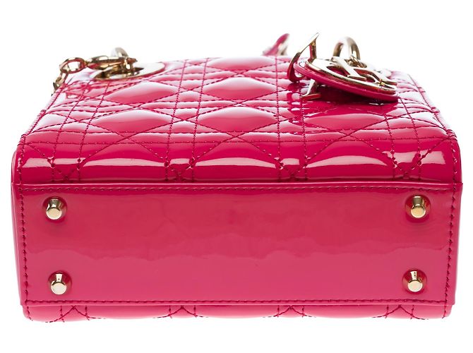 Borsa DIOR Lady Dior in Pelle Rosa - 103538 - vista 10