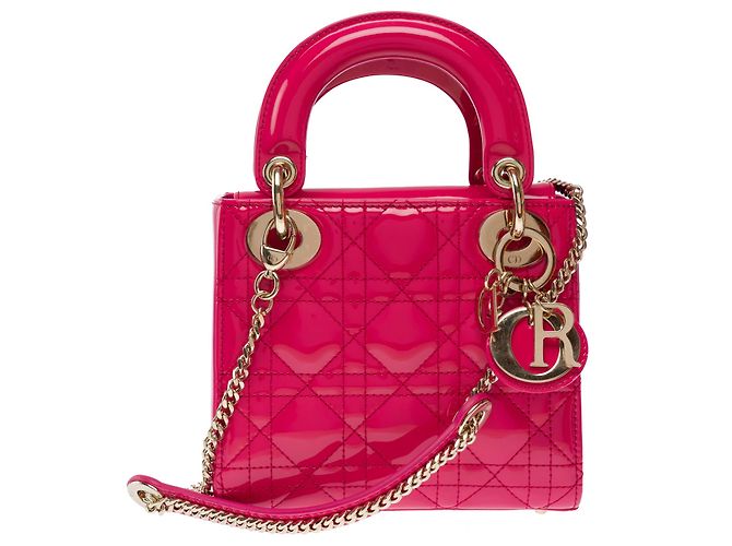 Borsa DIOR Lady Dior in Pelle Rosa - 103538 - vista 2