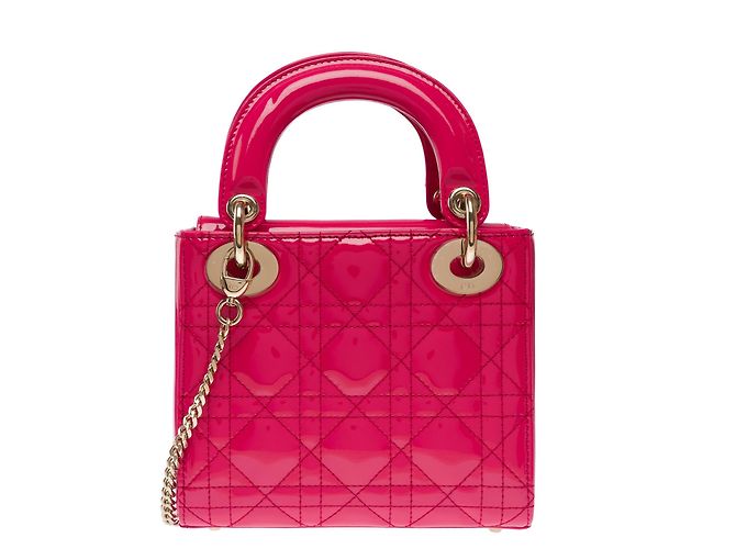 Borsa DIOR Lady Dior in Pelle Rosa - 103538 - vista 3