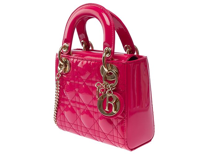 Borsa DIOR Lady Dior in Pelle Rosa - 103538 - vista 4