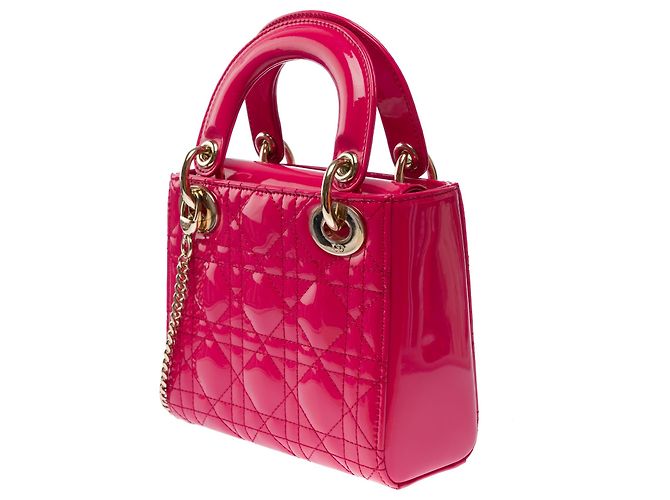 Borsa DIOR Lady Dior in Pelle Rosa - 103538 - vista 5