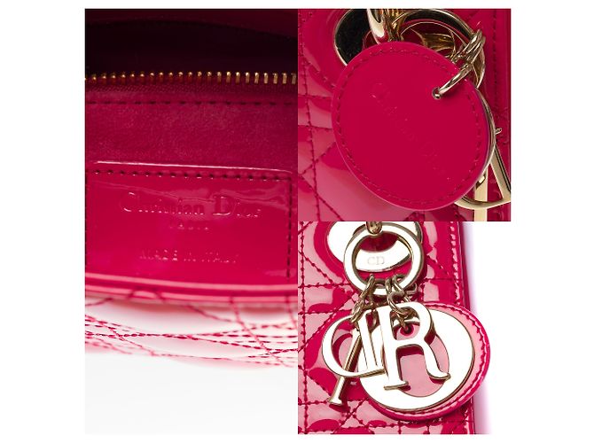 Borsa DIOR Lady Dior in Pelle Rosa - 103538 - vista 6