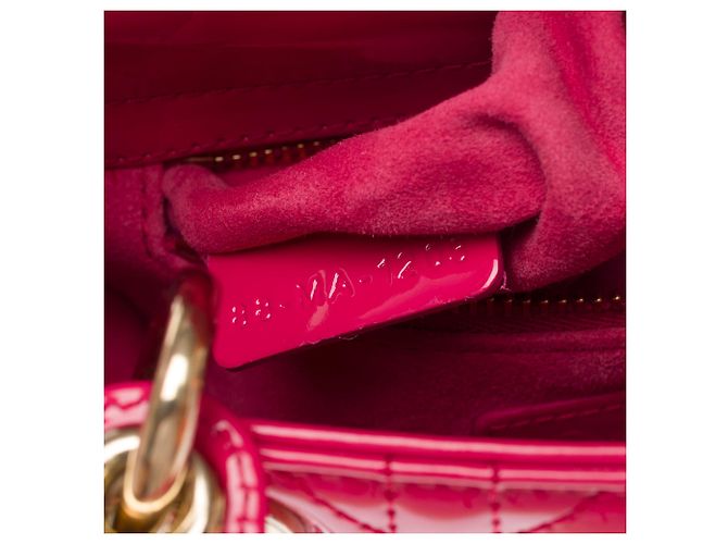 Borsa DIOR Lady Dior in Pelle Rosa - 103538 - vista 7