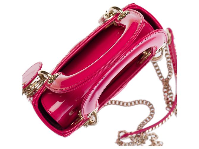 Borsa DIOR Lady Dior in Pelle Rosa - 103538 - vista 9