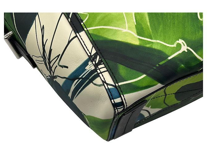 Borsa mini Atlantique con stampa floreale blu / verde Reed Krakoff Multicolore - vista 14