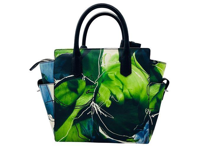 Borsa mini Atlantique con stampa floreale blu / verde Reed Krakoff Multicolore - vista 3