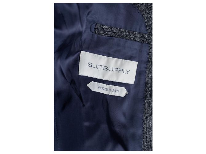Autre Marque Suitsupply, terno Lazio cinza de abotoamento simples - vista 10