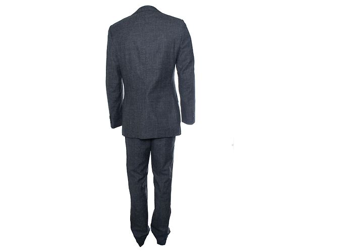 Autre Marque Suitsupply, terno Lazio cinza de abotoamento simples - vista 3