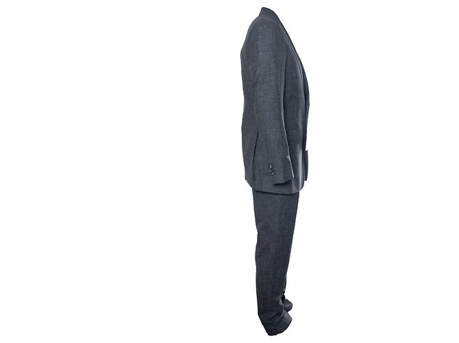 Autre Marque Suitsupply, terno Lazio cinza de abotoamento simples - vista 4