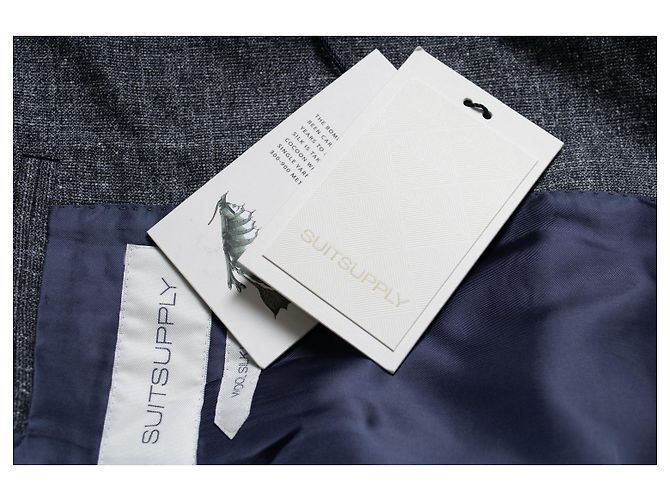 Autre Marque Suitsupply, terno Lazio cinza de abotoamento simples - vista 8
