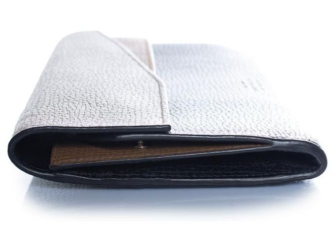 Smythson, portafoglio in pelle nero e marrone - vista 3