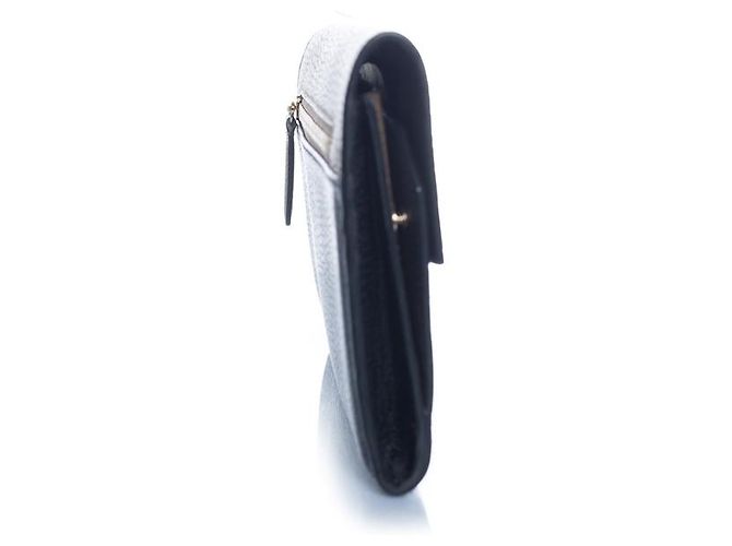 Smythson, portafoglio in pelle nero e marrone - vista 5