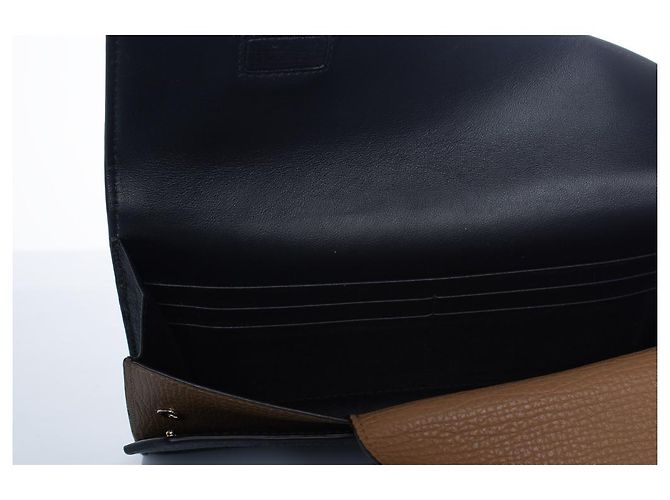 Smythson, portafoglio in pelle nero e marrone - vista 7