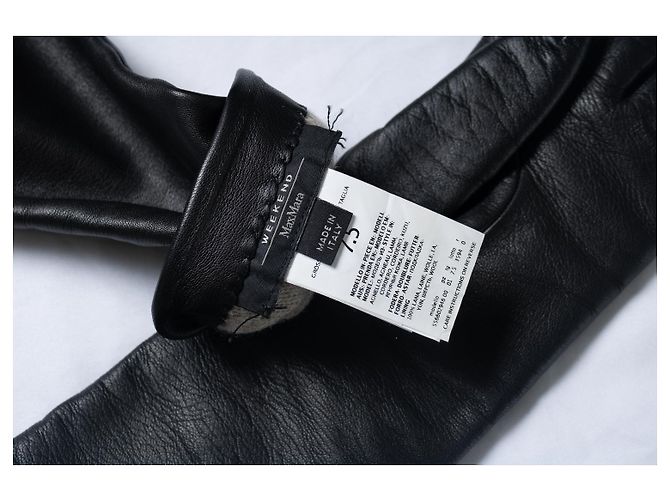 Max Mara Weekend, guanti in pelle neri Nero - vista 4