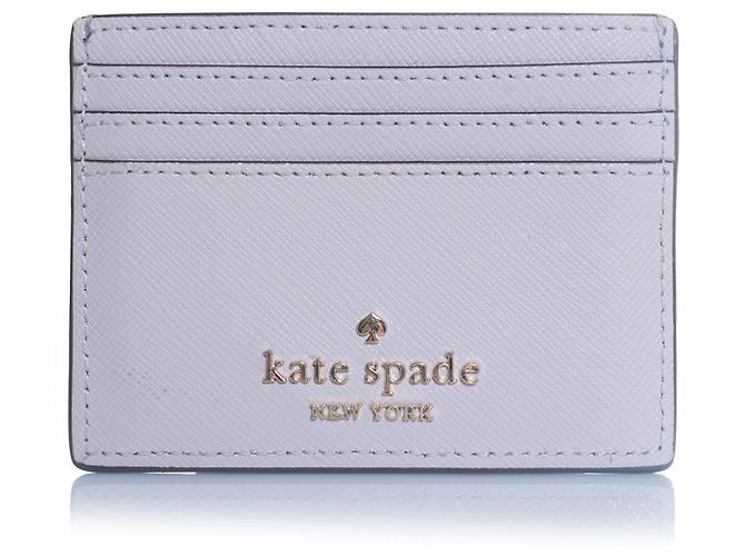 Kate Spade, Tarjetero de cuero lila con perlas Púrpura - vista 2