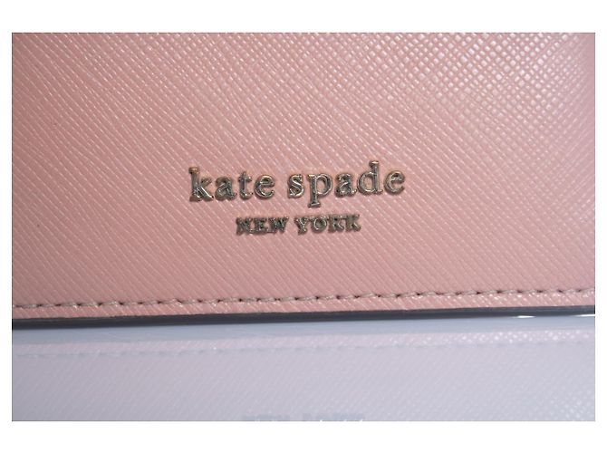Kate Spade, porte-cartes en cuir vieux rose - vue 4