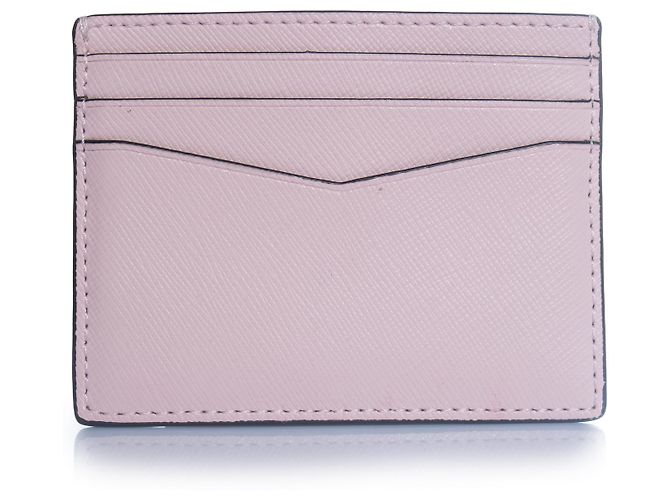 Kate Spade, porta-cartões de couro rosa - vista 2