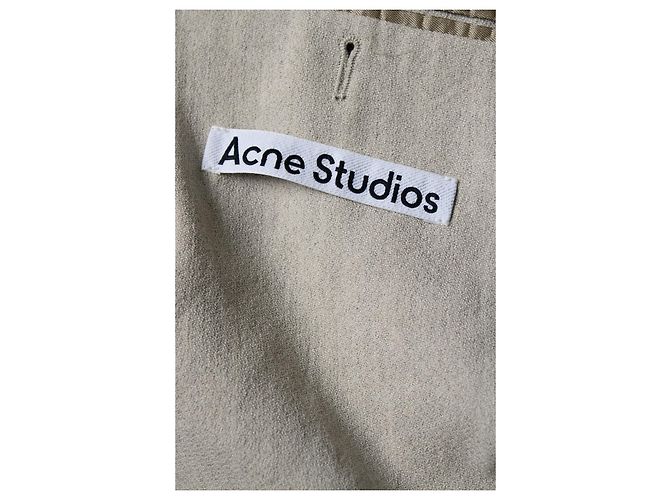 Acne studios, Blazer de lino beige - vista 7