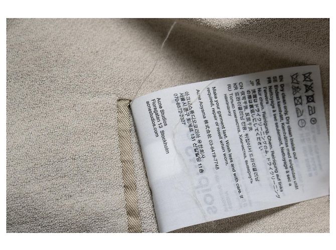 Acne studios, Blazer de lino beige - vista 8