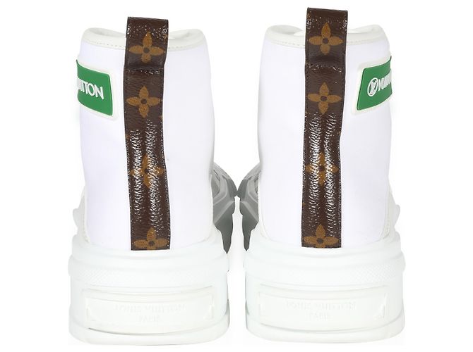 Sneaker Boot Louis Vuitton Squad 'White Green' - vista 2