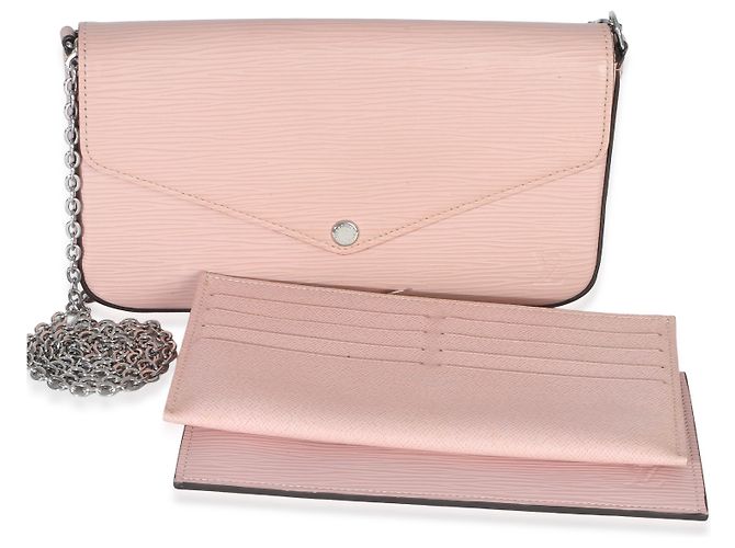 Pochette Félicie Pochette Felicie in pelle Epi rosa Louis Vuitton - vista 8
