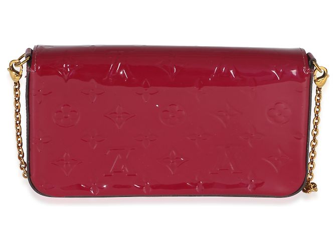 Pochette Félicie Louis Vuitton Pochette Felicie Monogram Vernis Fuchsia Porpora - vista 2