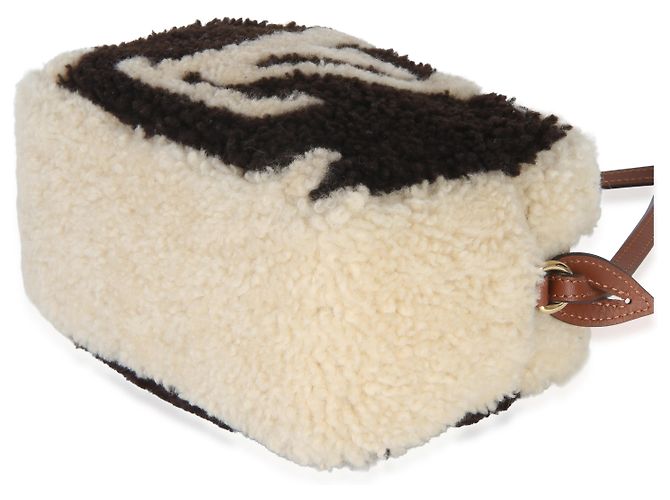 Louis Vuitton Teddy Fleece Monogram Beach Pouch Braun Beige - Ansicht 6