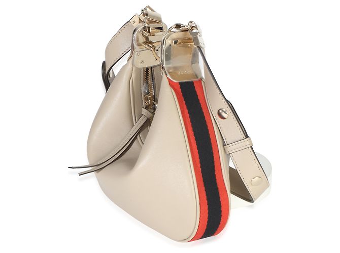 Gucci Beige Glattleder Web Small Attache Schultertasche - Ansicht 3