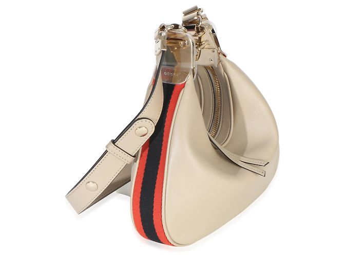 Gucci Beige Glattleder Web Small Attache Schultertasche - Ansicht 4
