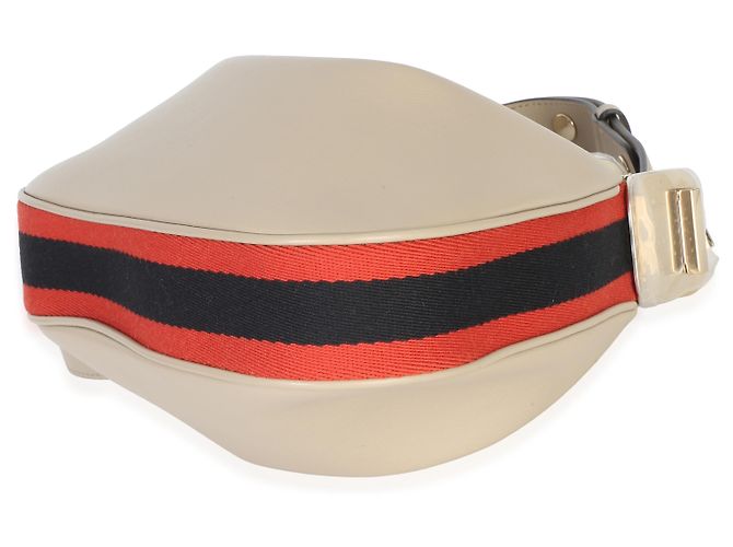 Gucci Beige Glattleder Web Small Attache Schultertasche - Ansicht 6