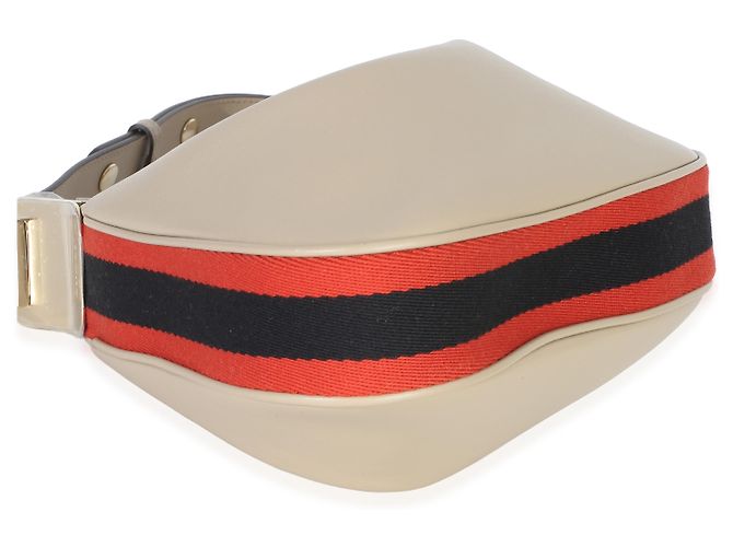 Gucci Beige Glattleder Web Small Attache Schultertasche - Ansicht 7