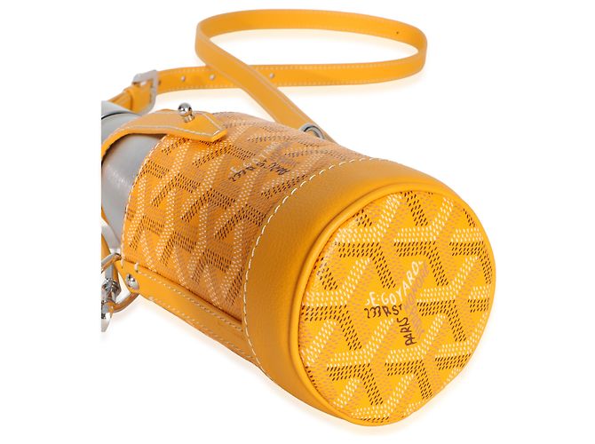 Goyard Yellow Goyardine Canvas Yonne MM Case & Flask - view 5
